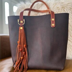 Classic Kodiak Leather Tote by Lamb Leather Goods